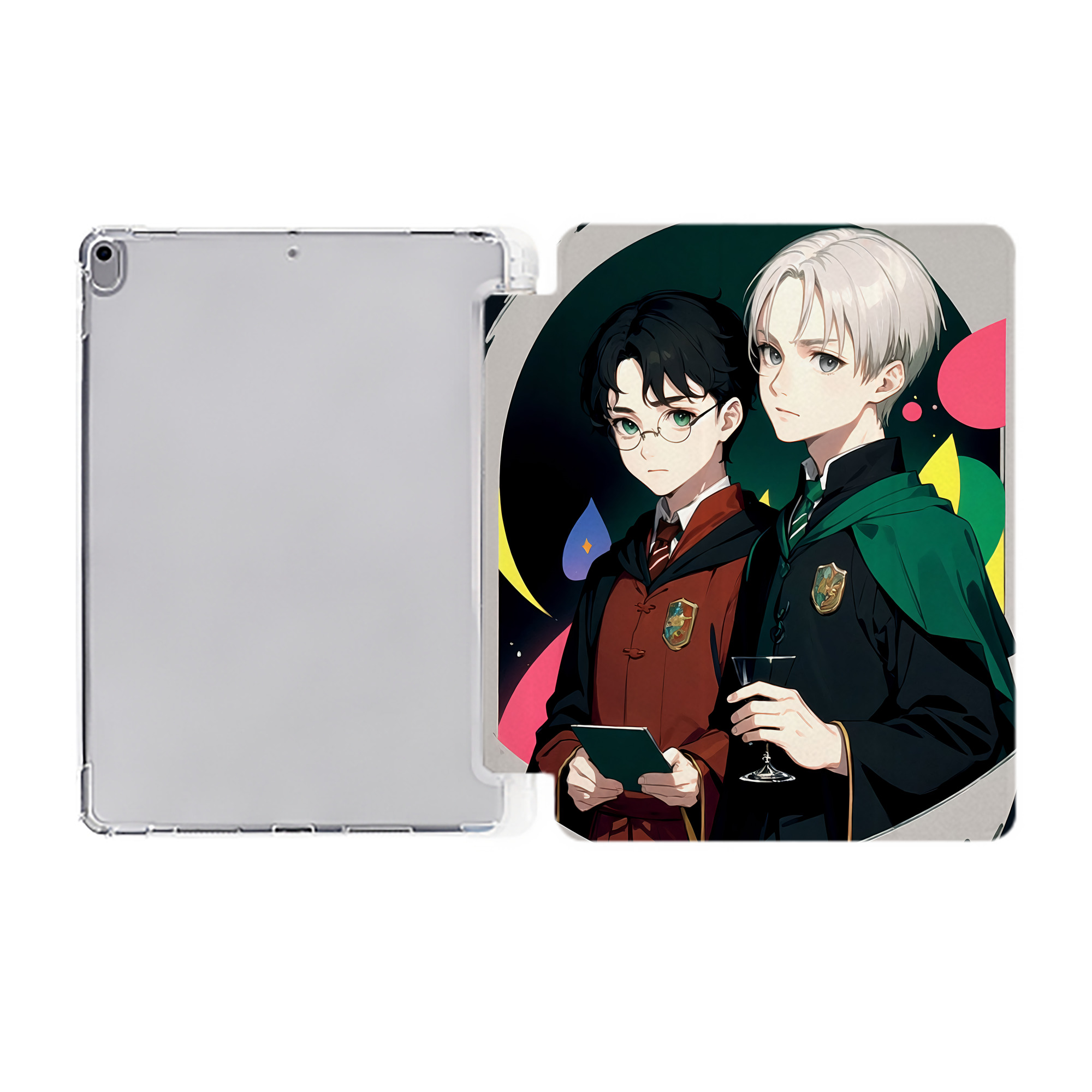 （画像用） Harry Potter ハリー・ポッターシリーズ IPad ケース ペン収納付き 三つ折りスタンド PUレザー×シリコン 対応機種9.5/10.5/10.9インチ